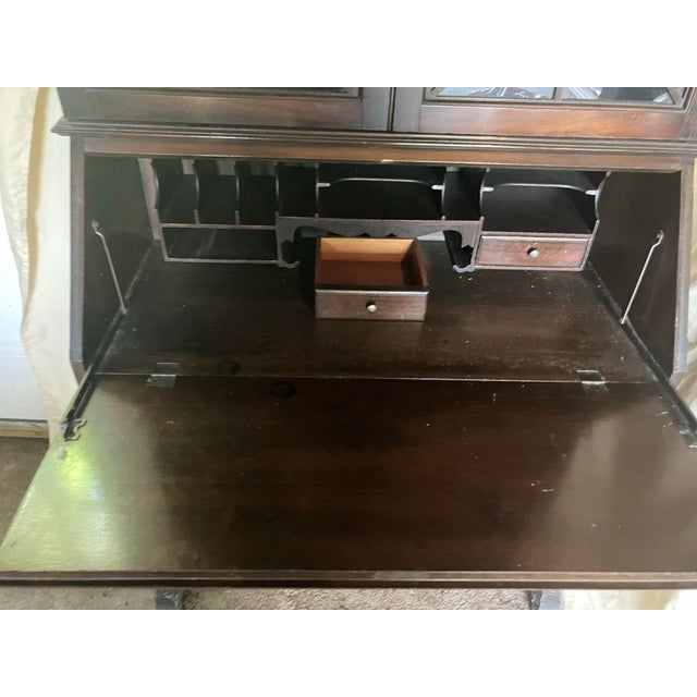 Antique Mahogany Secretary Desk For Sale In New York - Image 6 of 12