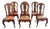 Set of Six Dining Chairs With Leather Seats, 18th C., Portuguese or Spanish Rococo For Sale