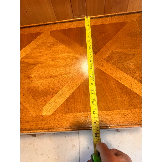 Vintage Bodart Parquetry Console Table With Drawers – French Provincial Style For Sale - Image 10 of 12