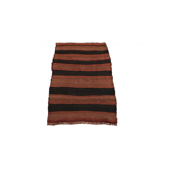 Handwoven vintage decorative mini wool rug from Kars region of Tukey. Approximatelly 45-55 years old. In very good...