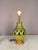 Mid-Century Modern 1950s Large Green Pottery Finial Table Lamp For Sale - Image 3 of 6
