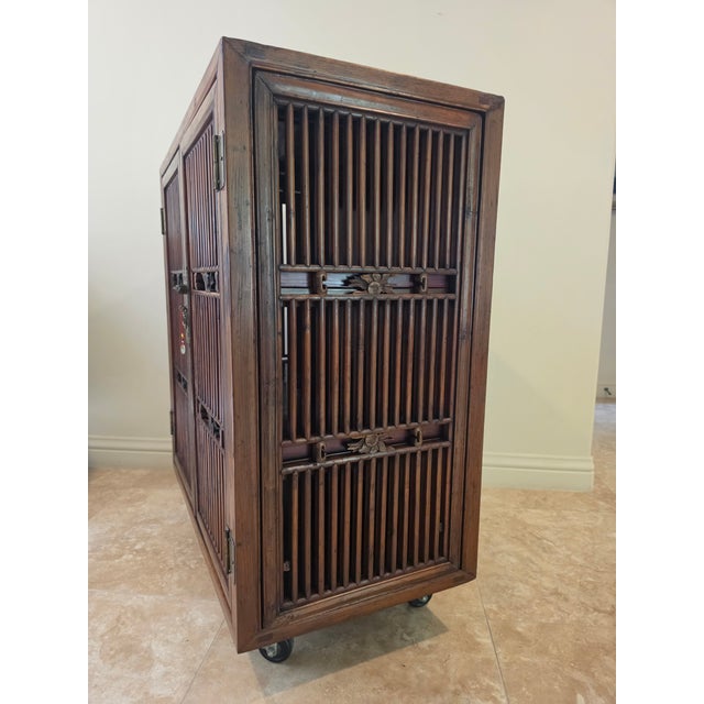 Brown 19th Century Chinese Kitchen Cabinet For Sale - Image 8 of 15