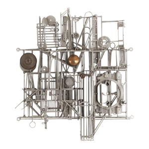 1980s Max Neufeldt Metal Collage –Assemblage Sculpture