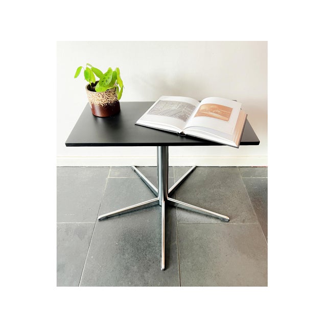 Vintage Side Table in Chrome Frame, Star Base and Rotatable Tabletop For Sale - Image 11 of 11