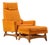 Adrian Pearsall Style Kroehler Mid Century Lounge Chair and Ottoman For Sale