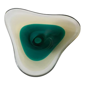 Mid-Century Biomorphic Abstract Modern Erickson Glass Bowl Sommerso