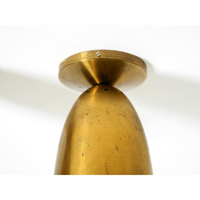 Large Mid-Century Modern Brass Ceiling Lamps, 1950s, Set of 2 For Sale - Image 10 of 15