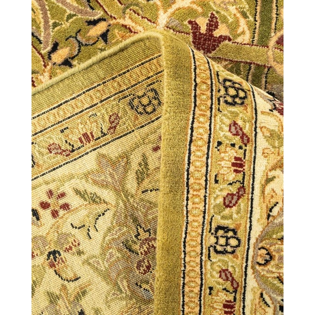 Mogul, One-of-a-Kind Hand-Knotted Area Rug in Green, 6' 1" x 9' 1" For Sale In New York - Image 6 of 8
