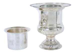 Mid 20th Century English Sheffield Plated Barware Wine Cooler