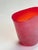 Orange Italian Red Glass Vase from Studio Scavo, 1990s For Sale - Image 8 of 10