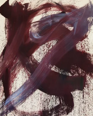 "I've Been Fast for So Long, I Don't Know Who I Am Anymore" Large Gestural Abstract Acrylic Painting by Simon Findlay