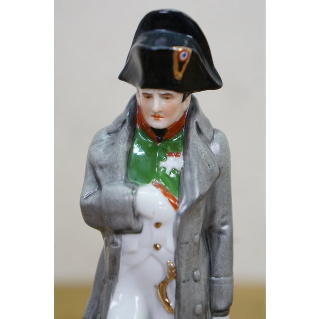 Gray Antique German Scheibe Alsbach Kister KPM Napoleon Porcelain Figurines 6" & 10" For Sale - Image 8 of 13