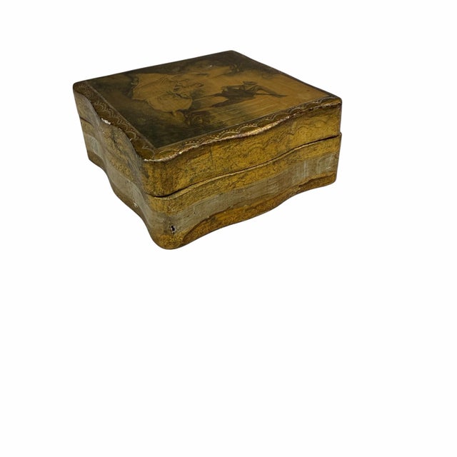 Florentine Serenade Scene Keepsake, Jewelry Box, Italy For Sale - Image 6 of 7