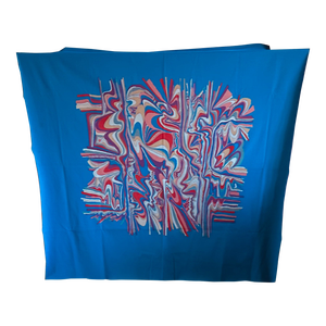 Abstract Psychedelic 1960's-1970's Textile Tapestry