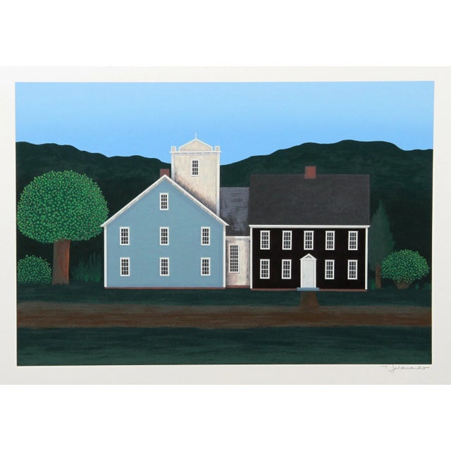 Rustic Theodore Jeremenko, Farmhouse 3, Silkscreen For Sale - Image 3 of 3