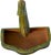 Mid-Century Florentine-Style Artisan-Made Painted Green Wood & Brass Demilune Wall Console Shelf With Stylized Fish Bracket For Sale In Jacksonville, FL - Image 6 of 10