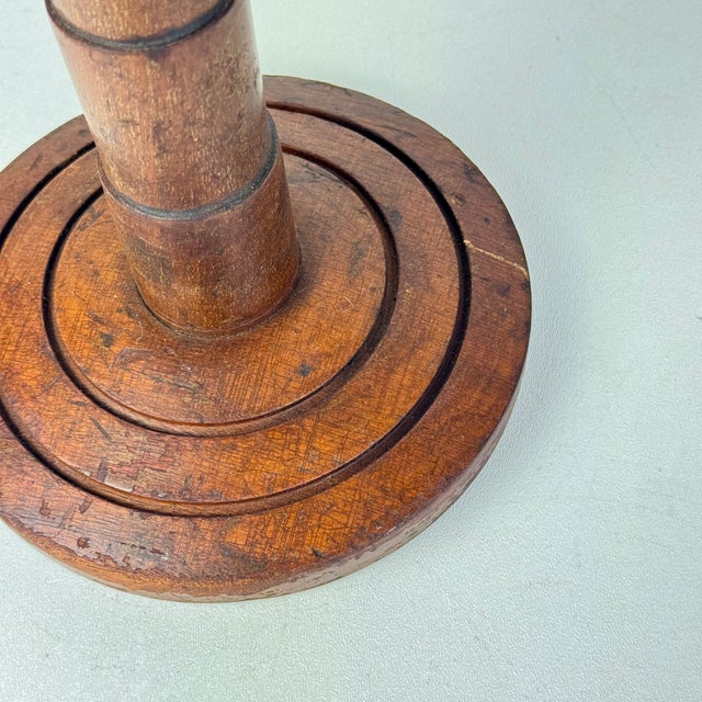 Wood Vintage Leo D. Bernstein 1920s New York City Haberdashery Store Wood Display Stand, Art Deco For Sale - Image 7 of 11
