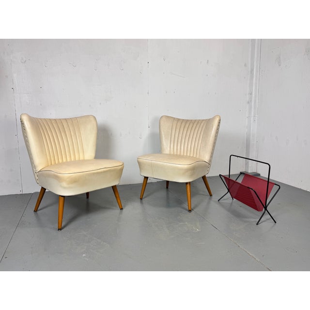 Artifort Vintage Cocktail Club Lounge Chairs from Artifort, 1950s, Set of 2 For Sale - Image 4 of 8