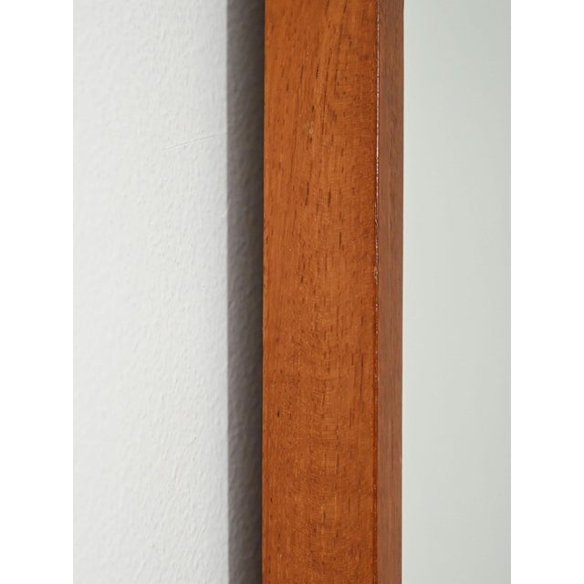 Scandinavian Mahogany Wall Mirror, 1960s For Sale - Image 3 of 7