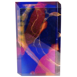 Lucite Sculpture by Geo Wills For Sale