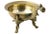 Brass Asian Figural Brass Footed Bowl For Sale - Image 8 of 9
