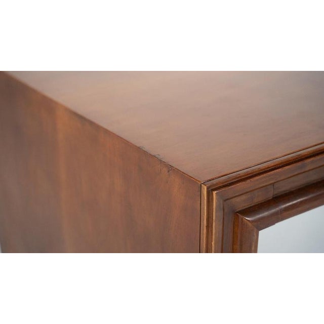 Mid-Century Modern Large Desk by Osvaldo Borsani, Italy, 1950s Wood manufacturing Central drawer can be lock with a key...