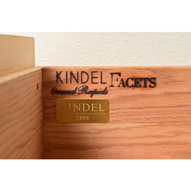 Brown Kindel Furniture Modern Hollywood Regency Cabinet or Bedside Chest For Sale - Image 8 of 12