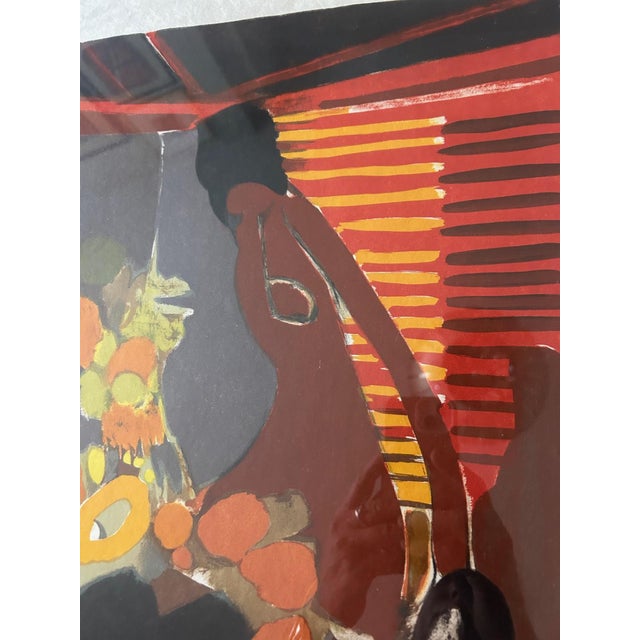 Wood Albert Defossez, Abstract Composition, 1950s, Lithograph, Framed For Sale - Image 7 of 14