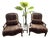 Pair of Vintage Homestead House French Provincial Upholstered Bergère-Style Armchairs For Sale