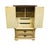 Stanley Furniture Stanley Furniture Solid Pecan Antiqued Yellow Cream Painted Mediterranean 39" Door Chest 4723-42 For Sale - Image 4 of 14