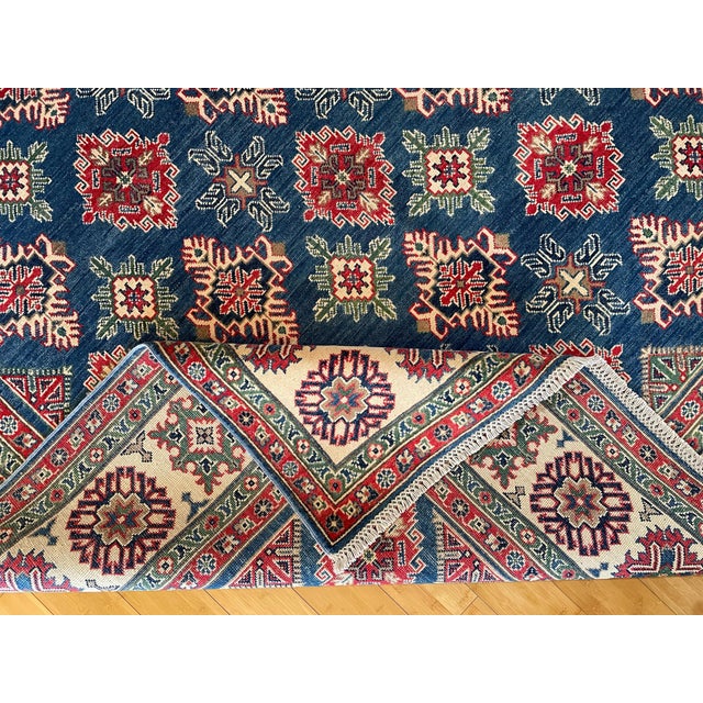 Textile Tribal Super Kazak Area Rug 8x10 For Sale - Image 7 of 11