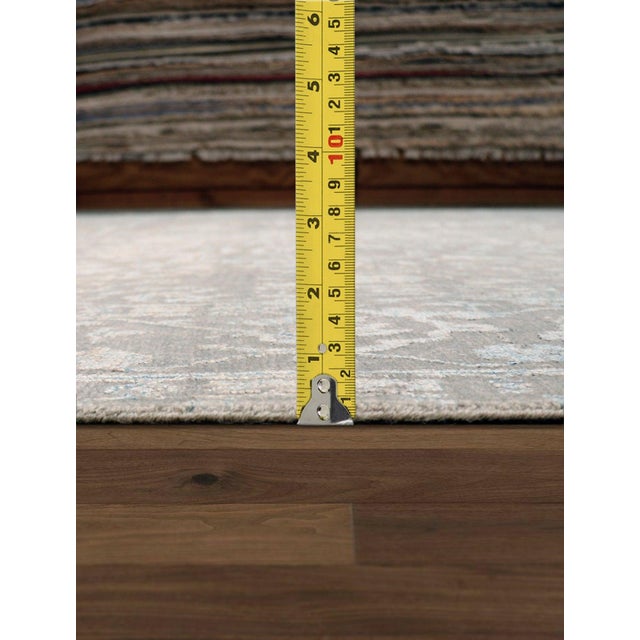 2020s Pasargad Home Transitional Silver Area Rug, 8'10'' X 12' 2'' For Sale - Image 5 of 6