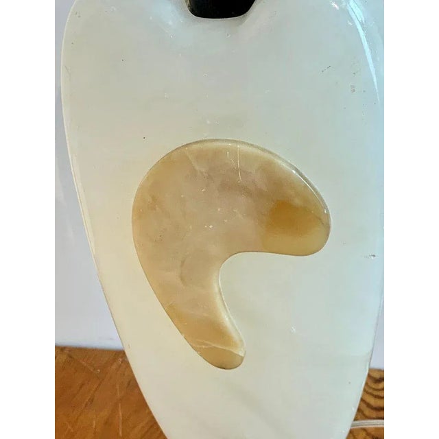 Mid 20th Century Italian Mid-Century Marble Ameba Sculpture Lamp For Sale - Image 12 of 13