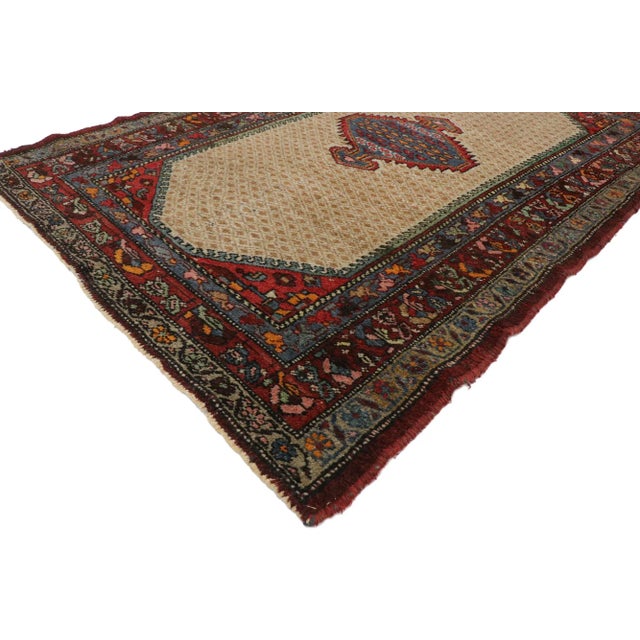 Traditional Antique Persian Hamadan Rug - 04'03 X 06'03 For Sale - Image 3 of 10