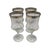 Metal Vintage Krosno Gold and Silver Banded Water Goblets - Set of 4 For Sale - Image 7 of 12