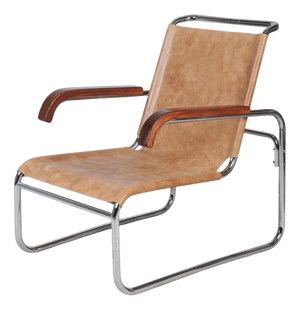 Czech Bauhaus Armchair in Chrome attributed to M. Breuer for Thonet, 1920s