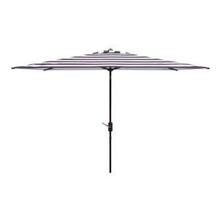 Iris 6.5x10 Rectangle Umbrella - Black/White For Sale