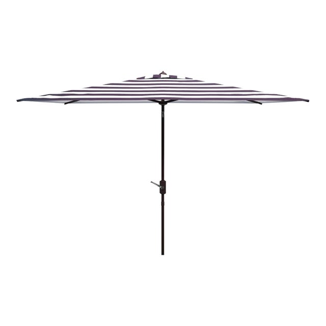 Iris 6.5x10 Rectangle Umbrella - Black/White For Sale