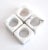 Mid-Century Modern Vintage White Marble Napkin Rings - Set of 4 For Sale - Image 3 of 9