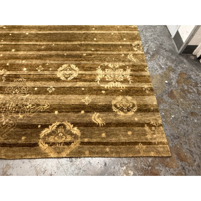 Textile 7ft 8in X 9ft 6in Qing Collection Hand-Knotted Rug For Sale - Image 7 of 12