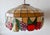 1970s Tiffany-Style Stained Glass Fruit Leaf Motif Pendant Hanging Light Fixture For Sale - Image 13 of 18