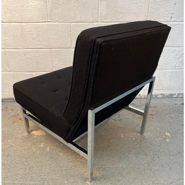 Mid-Century Attribtued to Florence Knoll 'Model 51' Armless Slipper Lounge Chair For Sale - Image 10 of 15
