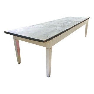 Large Antique Wood Table For Sale