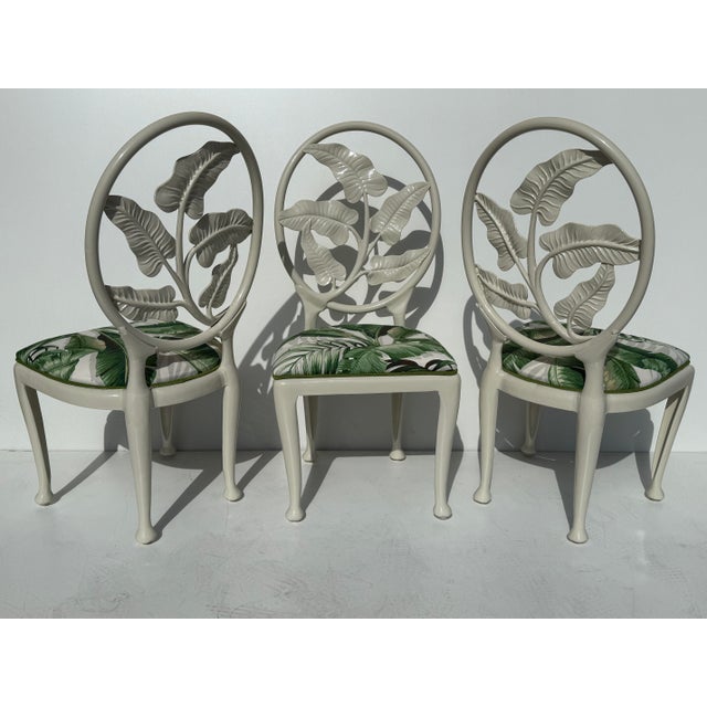 Mid-Century Modern 1960s Set of Aluminum Tropical Patio Chairs, 8 Pieces For Sale - Image 3 of 12