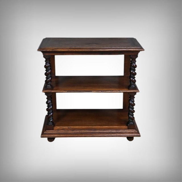 This Louis XIII style oak sideboard immediately captivates with the nobility of its wood and the quality of its...