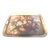 Antique Hand-Painted French Floral Large Tole Tray For Sale