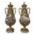 Pair 19th Century French Louis XVI Marble & Bronze d'Or Cassolettes For Sale