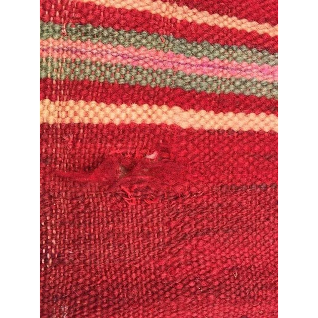 Moroccan Mid 20th Century Moroccan Flat-Weave Vintage Rug For Sale - Image 3 of 11