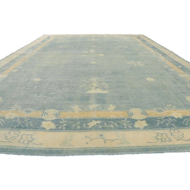 Chinoiserie Late 19th Century Antique Chinese Peking Rug, 10'05 X 14'09 For Sale - Image 3 of 9