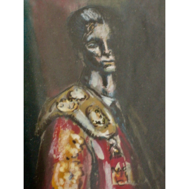Black Men Portrait of a Matador Painting by Paul Winslow, Framed For Sale - Image 8 of 12